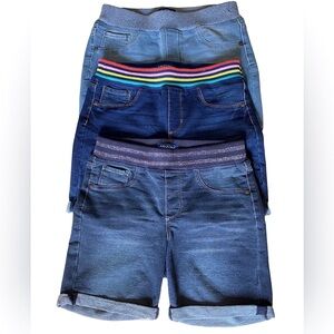 Arizona Girl’s Shorts 14 XL Rib Waist Knit Denim Pull On